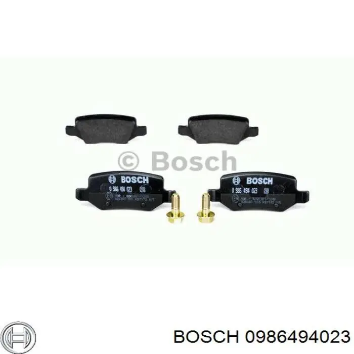 Колодки гальмові задні, дискові 0986494023 Bosch