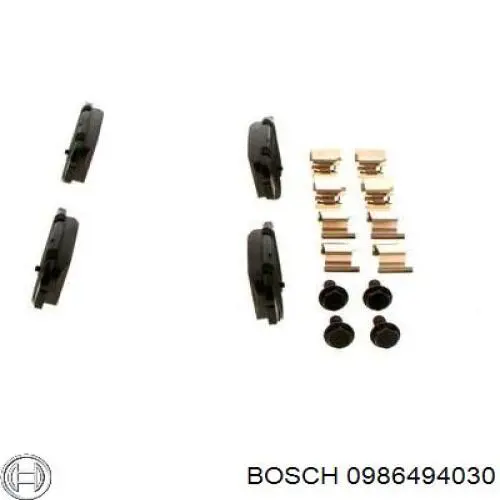 Колодки гальмові задні, дискові 0986494030 Bosch