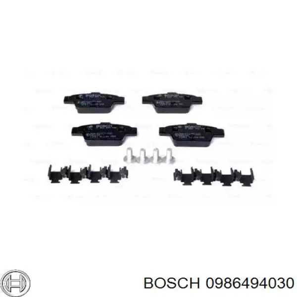 Колодки гальмові задні, дискові 0986494030 Bosch