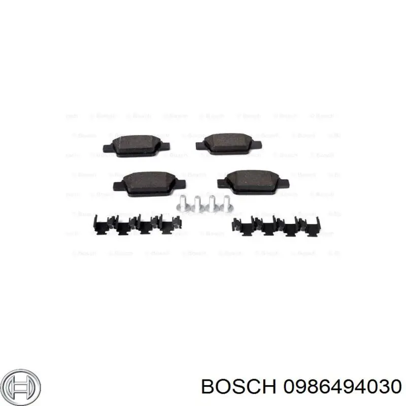 Колодки гальмові задні, дискові 0986494030 Bosch