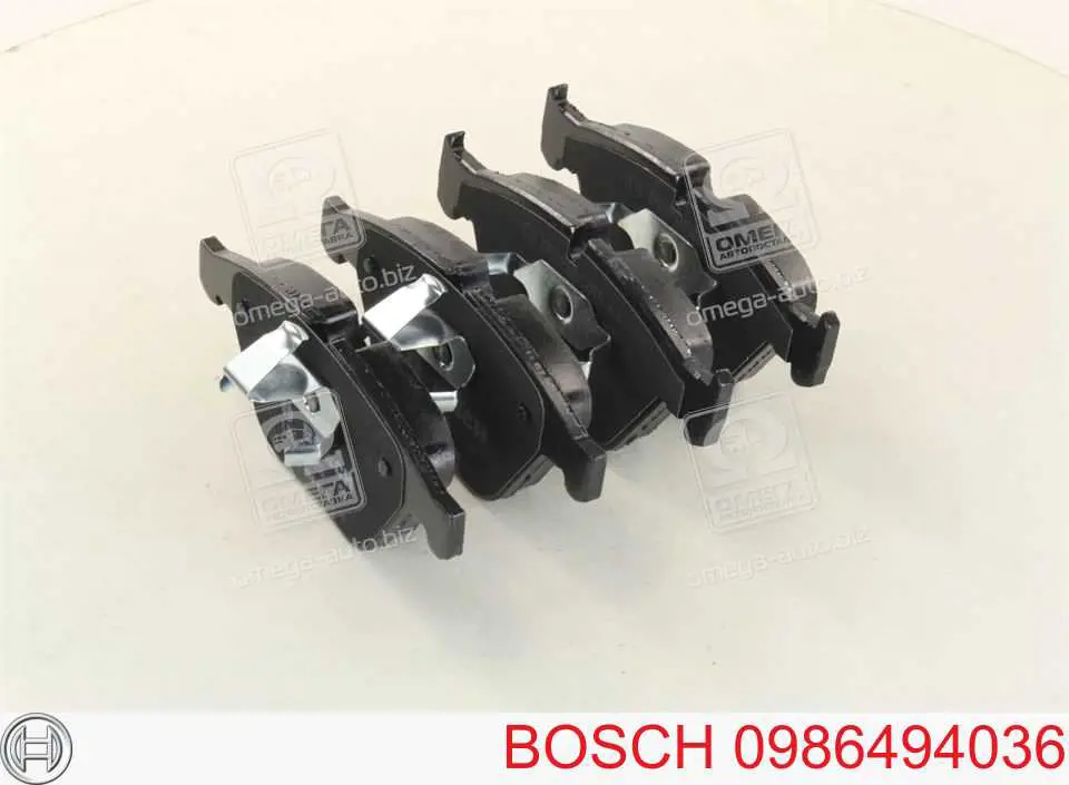 Колодки тормозные передние дисковые Bosch 0986494036