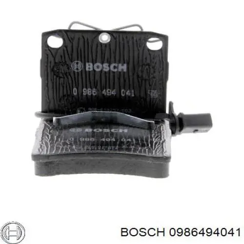 Передние тормозные колодки 0986494041 Bosch