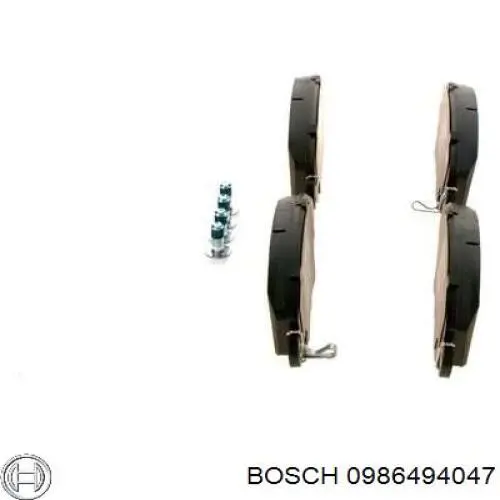 0986494047 Bosch передние тормозные колодки