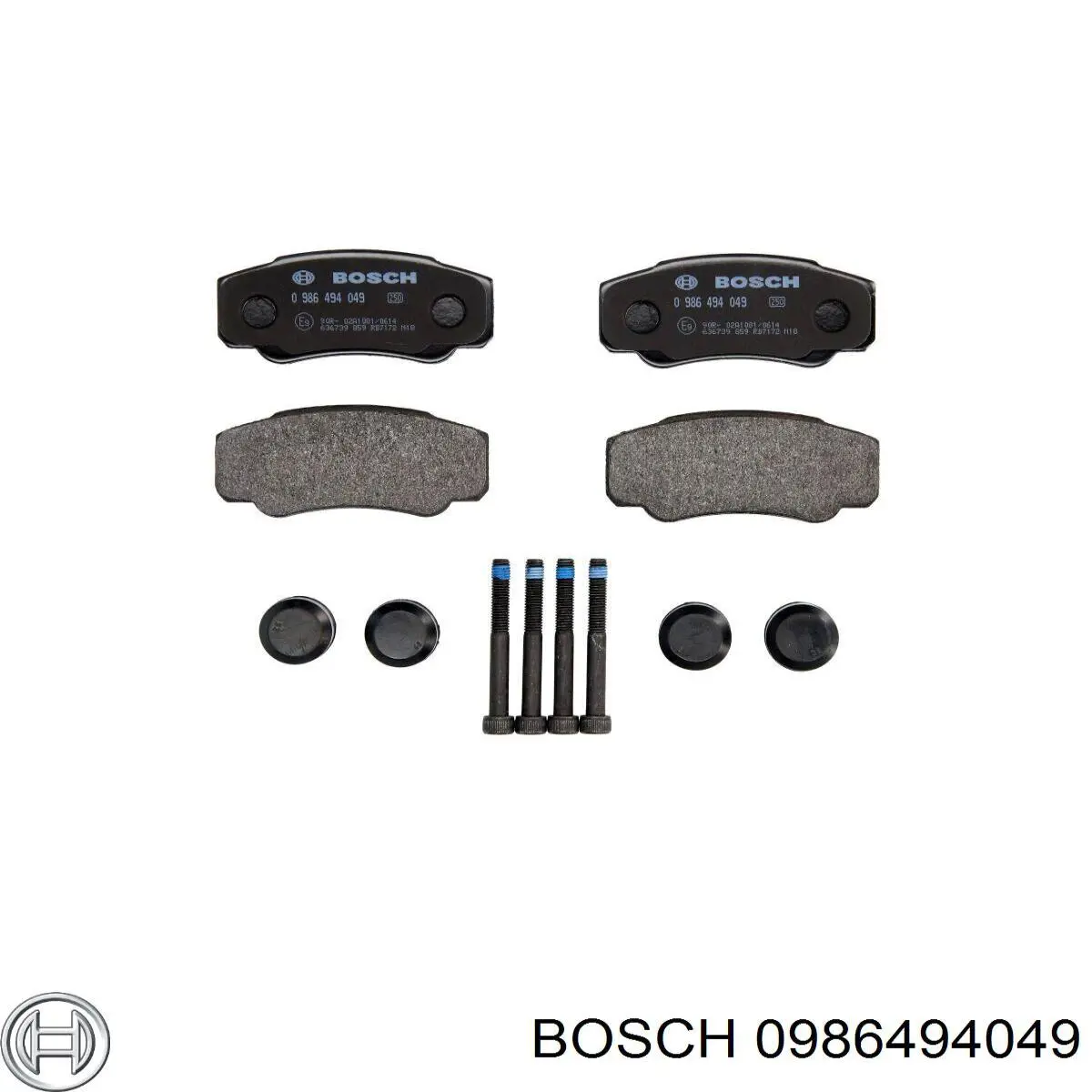 Колодки гальмові задні, дискові 0986494049 Bosch
