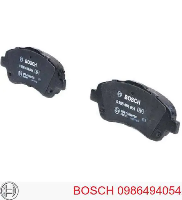 Передние тормозные колодки 0986494054 Bosch