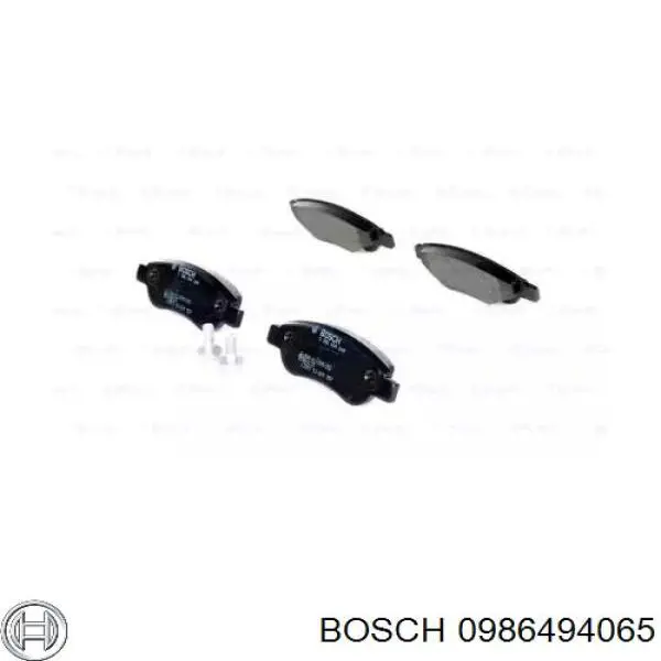 Передние тормозные колодки 0986494065 Bosch