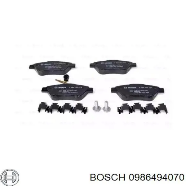 0986494070 Bosch Колодки передние