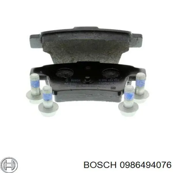 0986494076 Bosch задние колодки