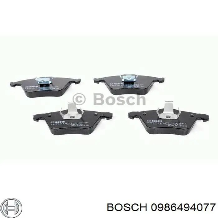 0 986 494 077 Bosch колодки тормозные передние дисковые