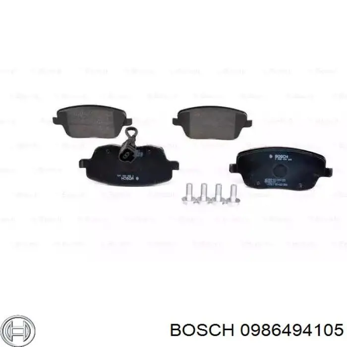 Передние тормозные колодки 0986494105 Bosch