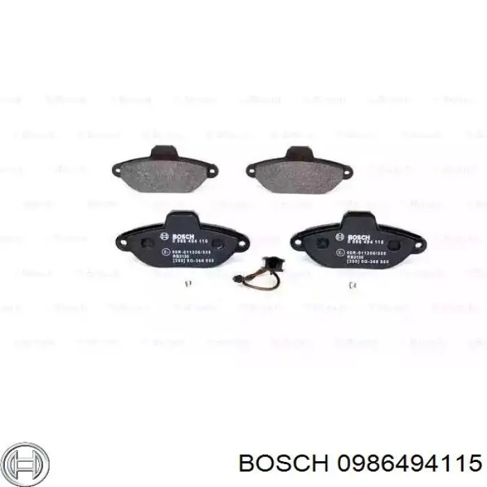 Передние тормозные колодки 0986494115 Bosch