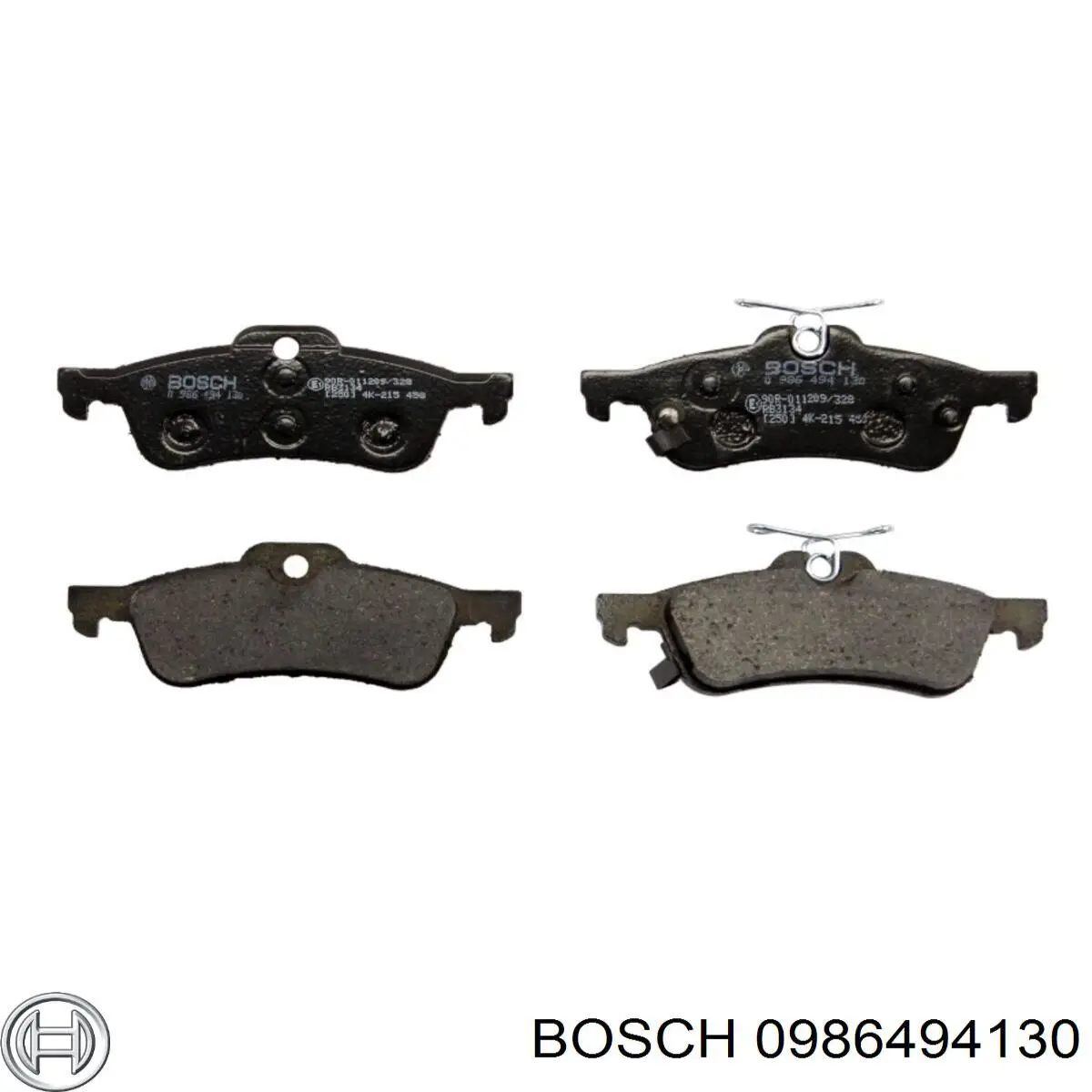 Задние тормозные колодки 0986494130 Bosch