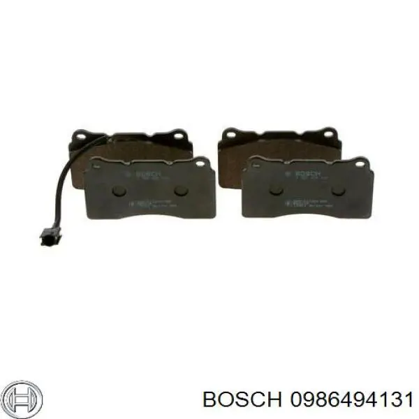Передние тормозные колодки 0986494131 Bosch