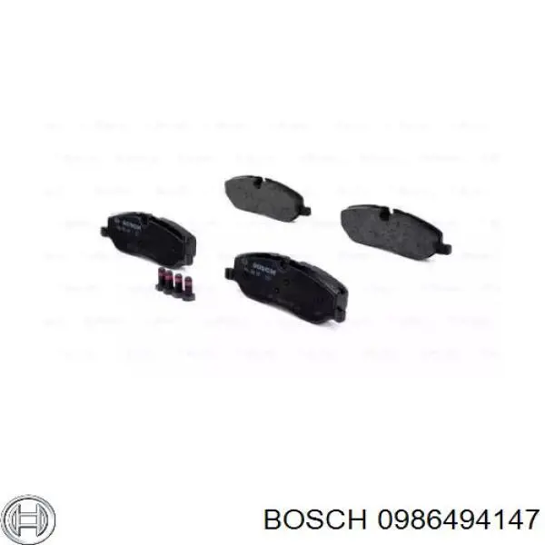 0 986 494 147 Bosch передние тормозные колодки