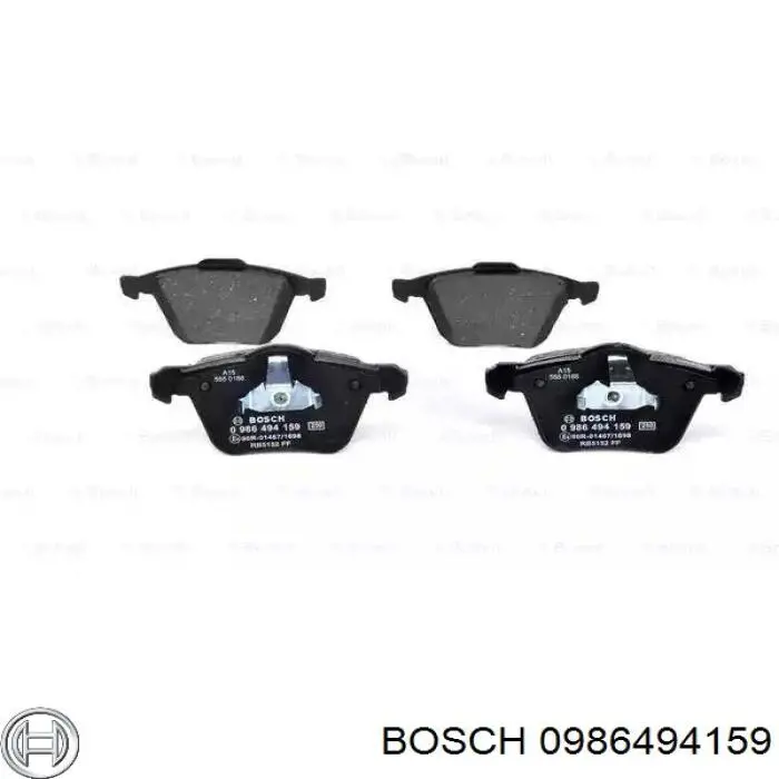 Колодки тормозные передние дисковые Bosch 0986494159