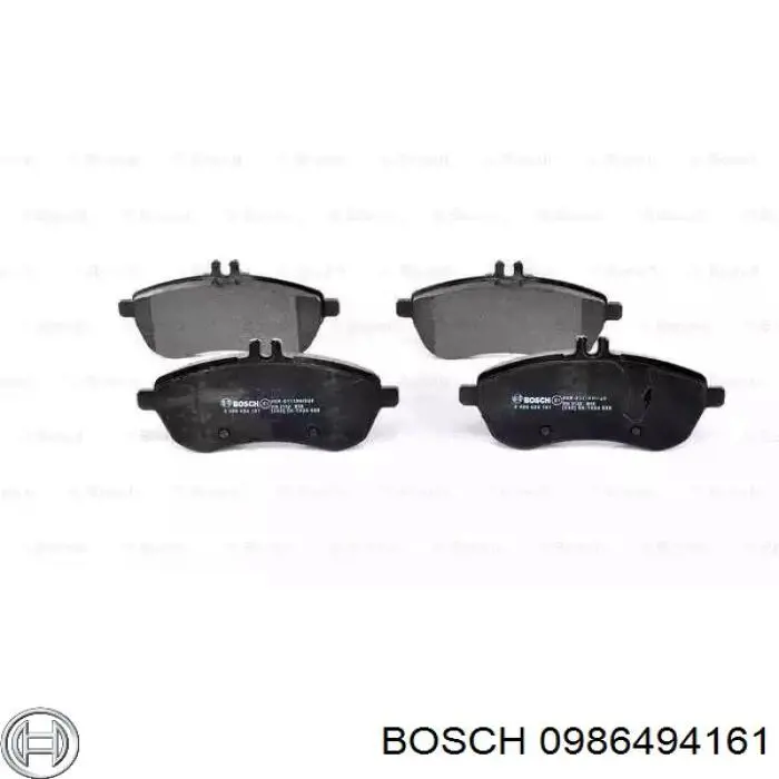 0986494161 Bosch колодки тормозные передние дисковые