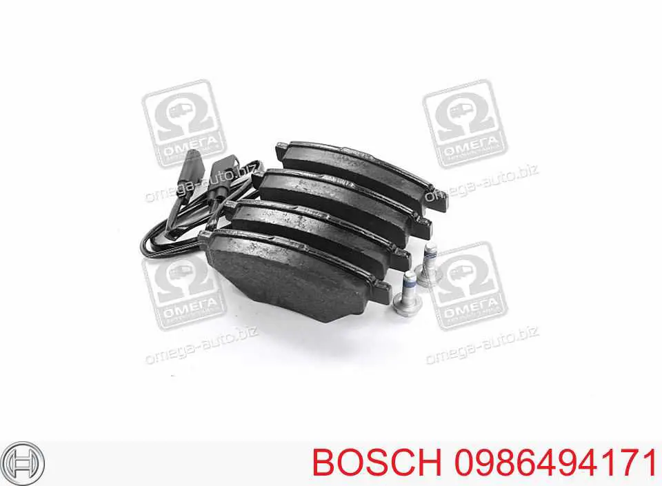 0986494171 Bosch задние тормозные колодки