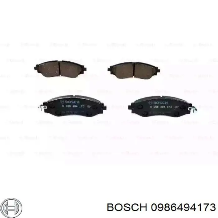 0986494173 Bosch передние тормозные колодки