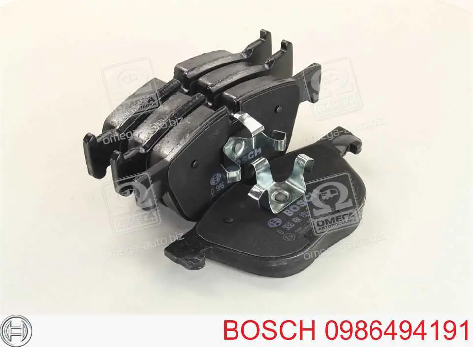 Передние тормозные колодки 0986494191 Bosch