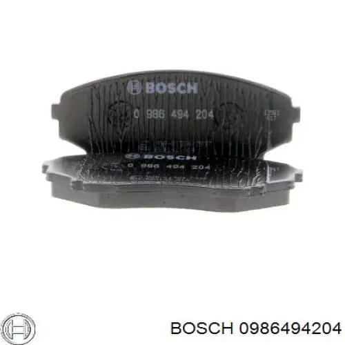 Передние тормозные колодки 0986494204 Bosch