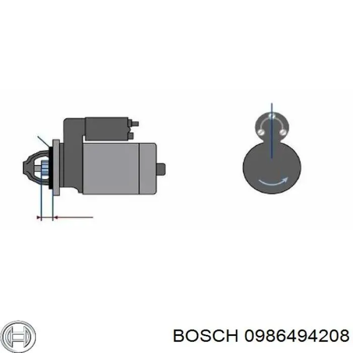 Колодки гальмівні передні, дискові 0986494208 Bosch