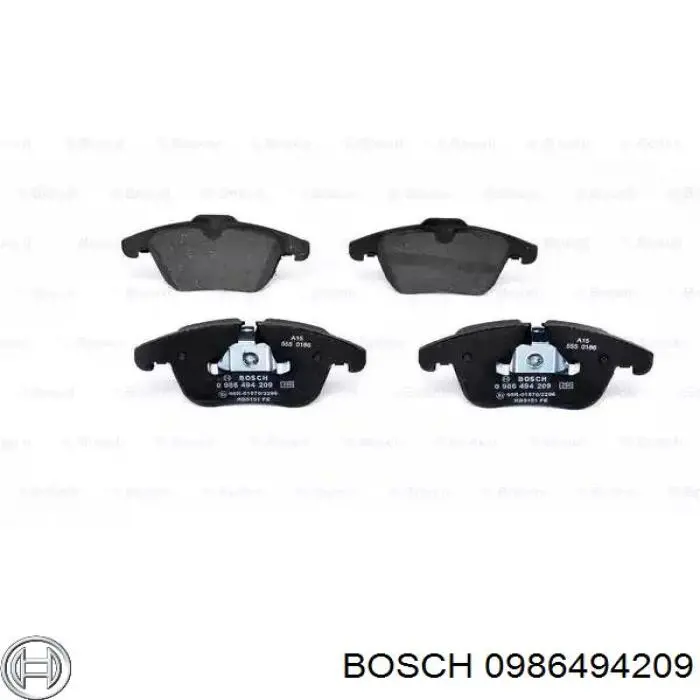 0 986 494 209 Bosch передние тормозные колодки