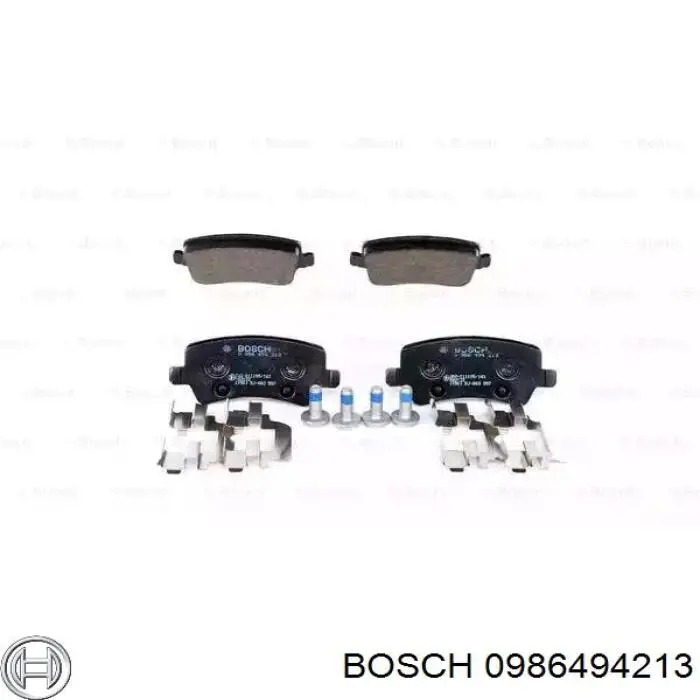 Задние тормозные колодки 0986494213 Bosch