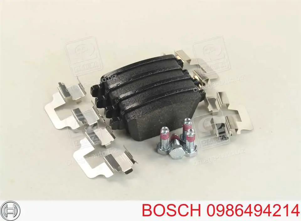 0986494214 Bosch колодки тормозные задние дисковые
