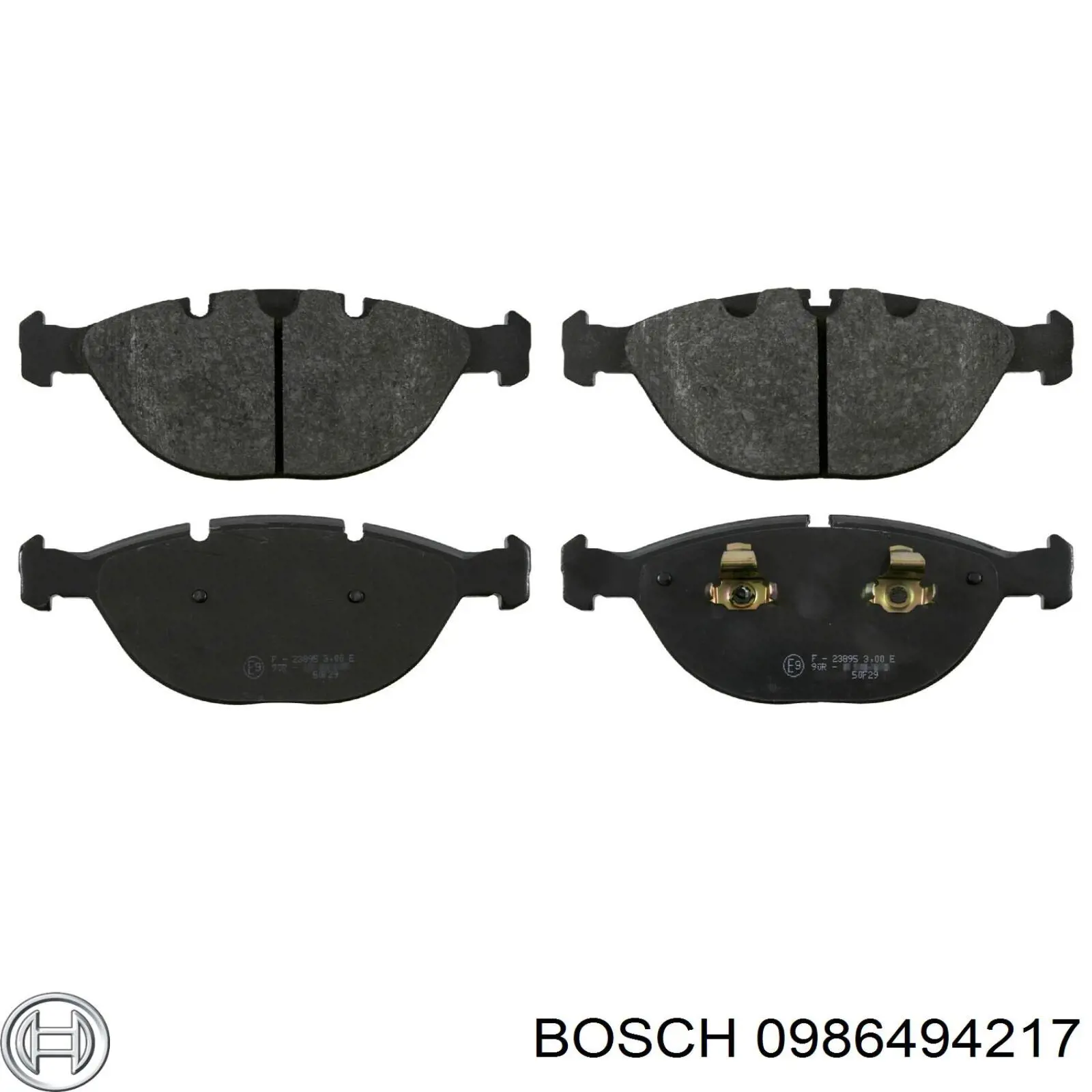 Передние тормозные колодки 0986494217 Bosch