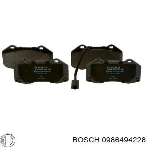 Передние тормозные колодки 0986494228 Bosch