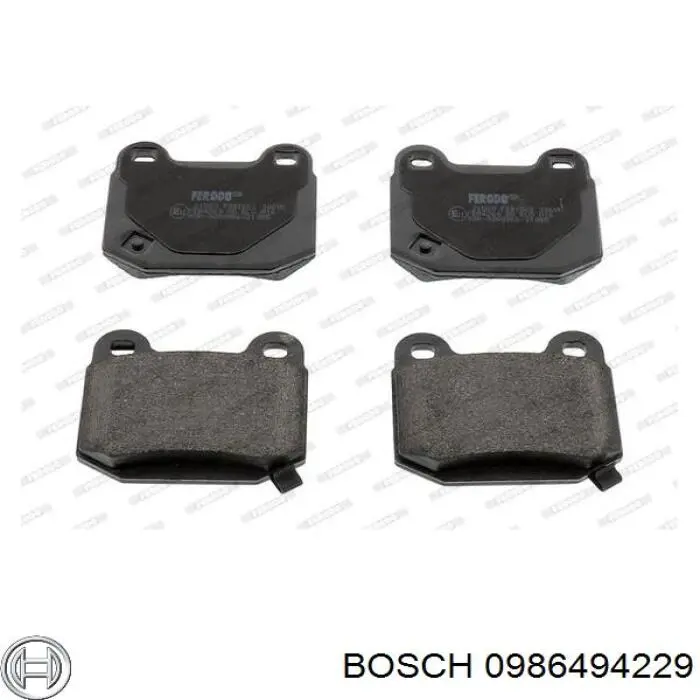 Колодки дисковые  Bosch 0986494229 цена, от 25.34 USD
