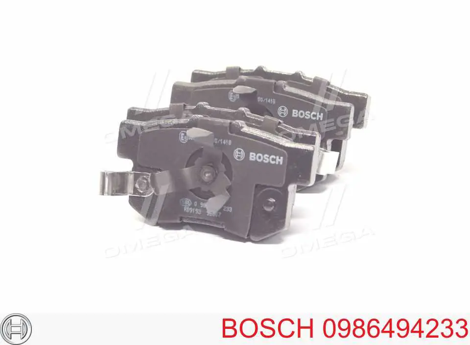 Задние тормозные колодки 0986494233 Bosch