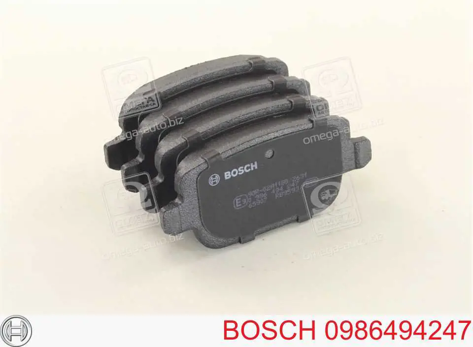 Задние тормозные колодки 0986494247 Bosch