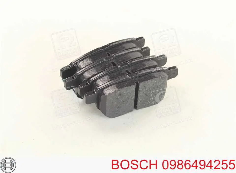 0986494255 Bosch колодки тормозные задние дисковые