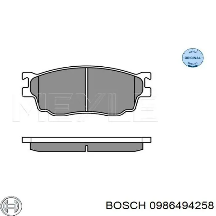 0986494258 Bosch Колодки передние