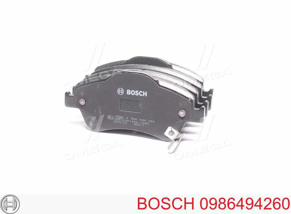 0 986 494 260 Bosch колодки тормозные передние дисковые