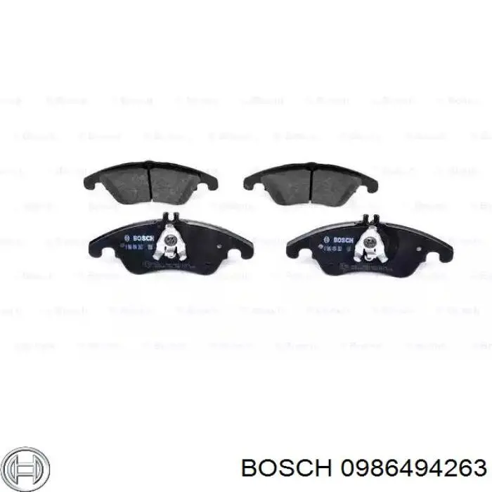 Передние тормозные колодки 0986494263 Bosch