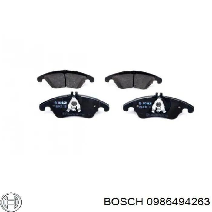 Pastillas de freno delanteras 0986494263 Bosch