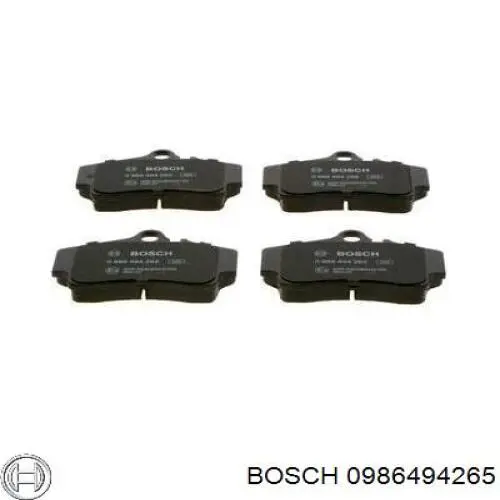 Задние тормозные колодки 0986494265 Bosch