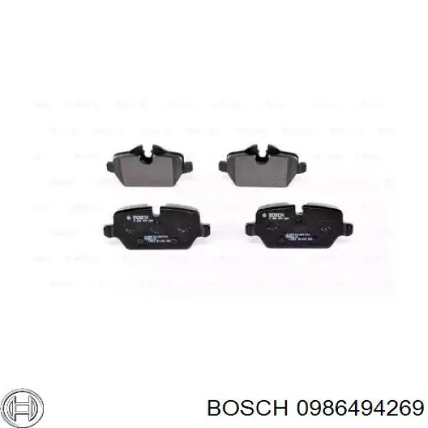 Колодки дисковые  Bosch 0986494269 цена, от 23.96 USD