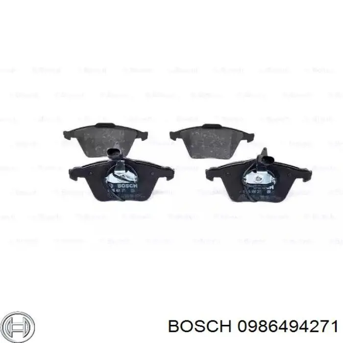 0 986 494 271 Bosch колодки тормозные передние дисковые