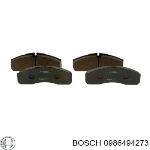 Передние тормозные колодки 0986494273 Bosch