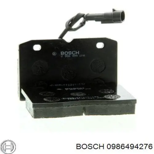 Передние тормозные колодки 0986494276 Bosch