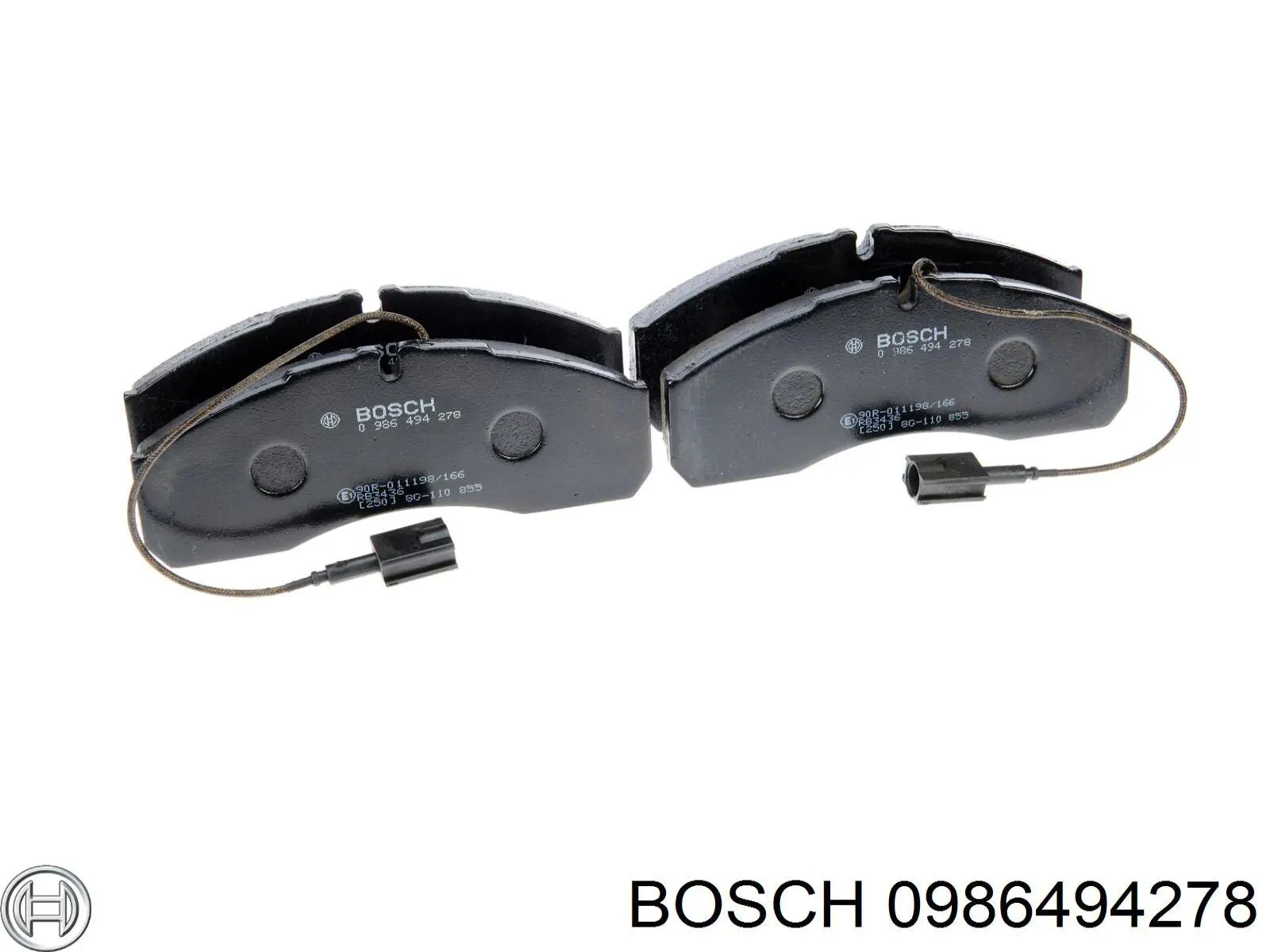 0 986 494 278 Bosch колодки тормозные передние дисковые
