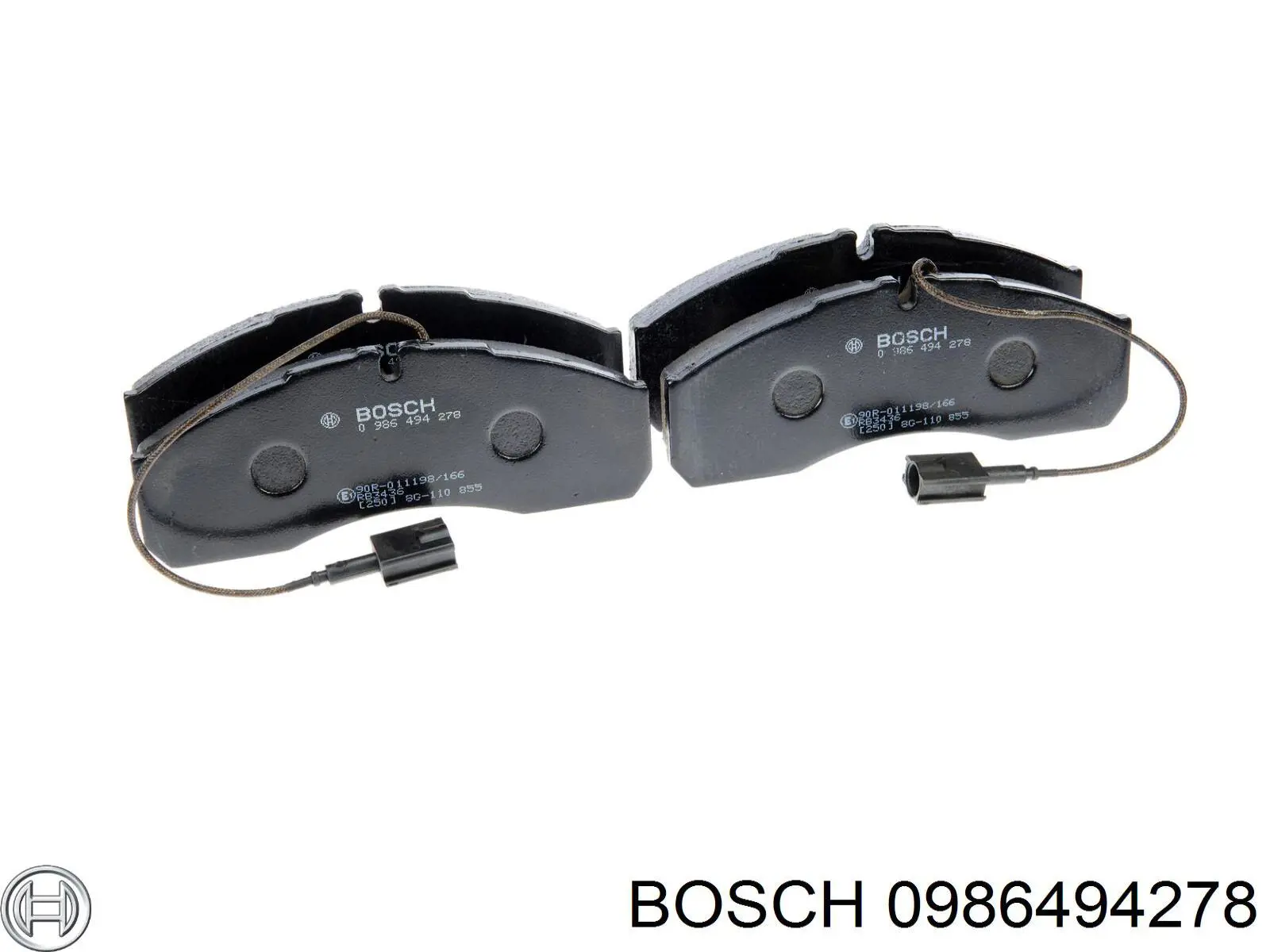 Передние тормозные колодки 0986494278 Bosch