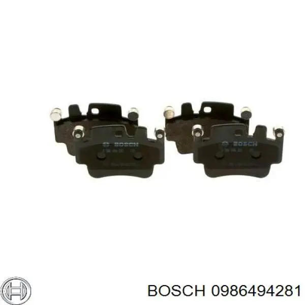 Передние тормозные колодки 0986494281 Bosch