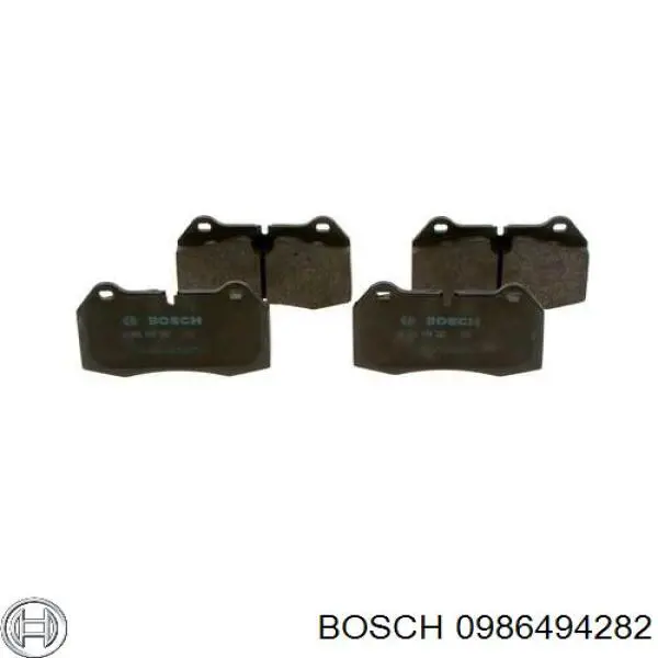 0986494282 Bosch колодки тормозные передние дисковые