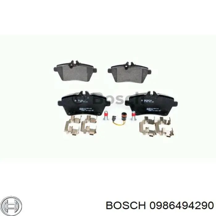 Pastillas de freno delanteras 0986494290 Bosch