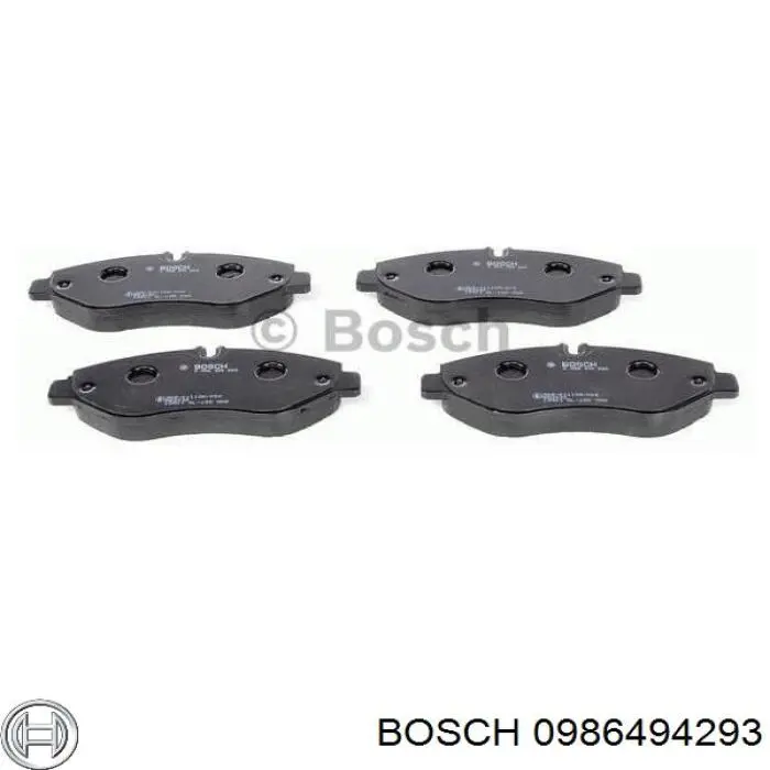 Передние тормозные колодки 0986494293 Bosch