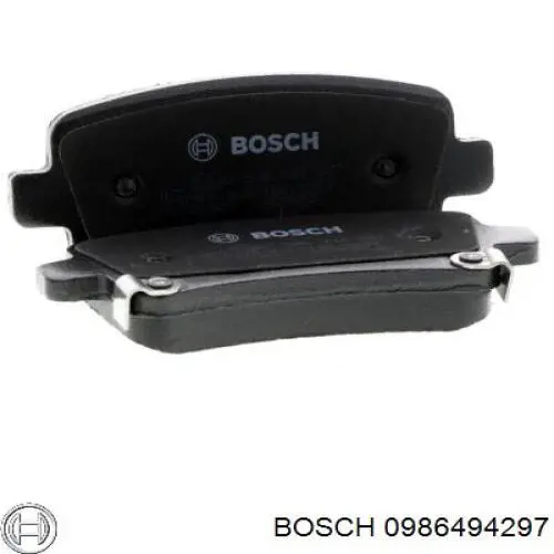 Колодки гальмові задні, дискові 0986494297 Bosch